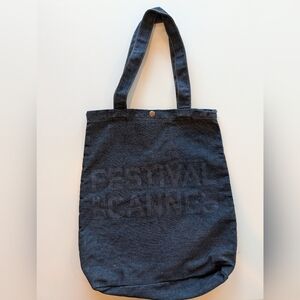 Festival De Cannes Denim Tote Bag & Zip Pouch French Film Festival
